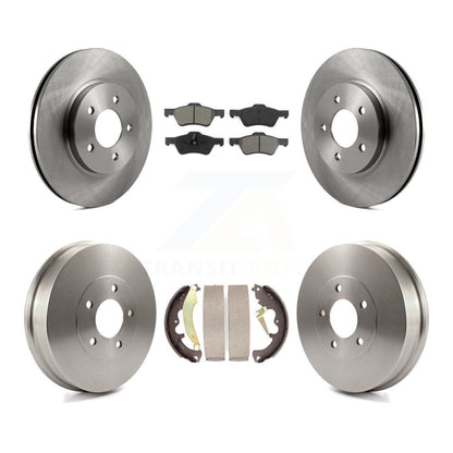 Rotor de frein à disque avant et arrière, Kit de plaquettes et de tambour semi-métalliques pour Ford Escape Mercur