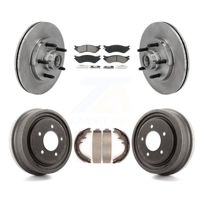 Rotor de frein à disque avant et arrière, Kit de plaquettes et de tambour semi-métalliques pour Ford F-150 RW 1999