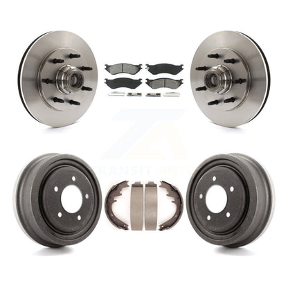 Rotor de frein à disque avant et arrière, Kit de plaquettes et de tambour semi-métalliques pour Ford F-150 RW 1999