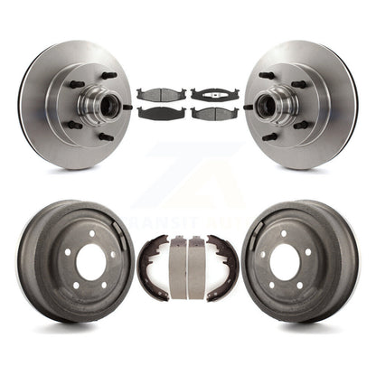 Kit de tambour à plaquettes semi-métalliques, Rotor de frein avant et arrière, pour Ford F-150 E-150 Econolin