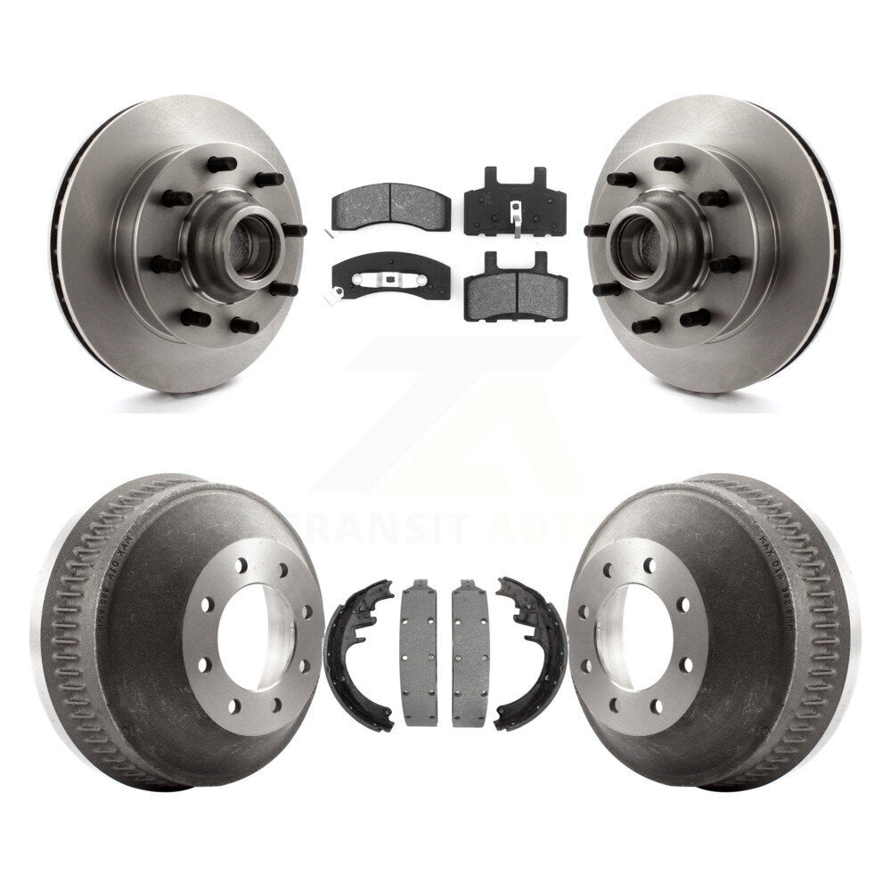 Rotors de frein avant et arrière, Kit de tambour à plaquettes semi-métalliques pour C2500 Chevrolet GMC C150