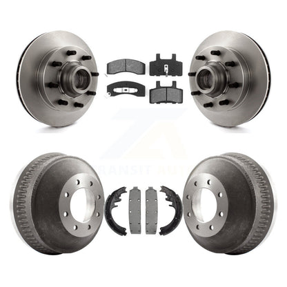 Rotors de frein avant et arrière, Kit de tambour à plaquettes semi-métalliques pour C2500 Chevrolet GMC C150
