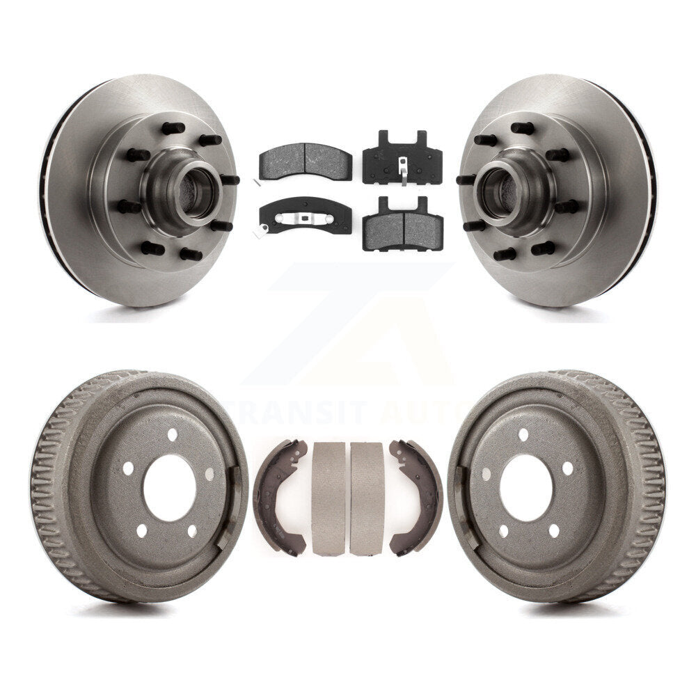 Rotors de frein à disque avant et arrière, plaquettes semi-métalliques et Kit de tambour pour GMC Yukon