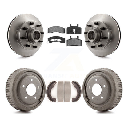 Rotors de frein à disque avant et arrière, plaquettes semi-métalliques et Kit de tambour pour GMC Yukon
