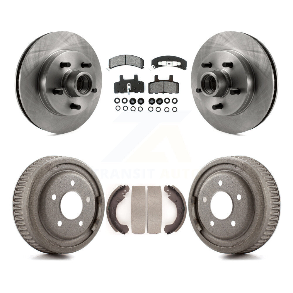 Rotors de frein à disque avant et arrière, plaquettes semi-métalliques et Kit de tambour pour GMC Yukon
