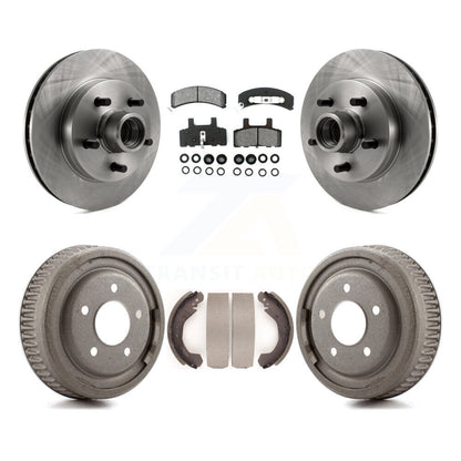 Rotors de frein à disque avant et arrière, plaquettes semi-métalliques et Kit de tambour pour GMC Yukon