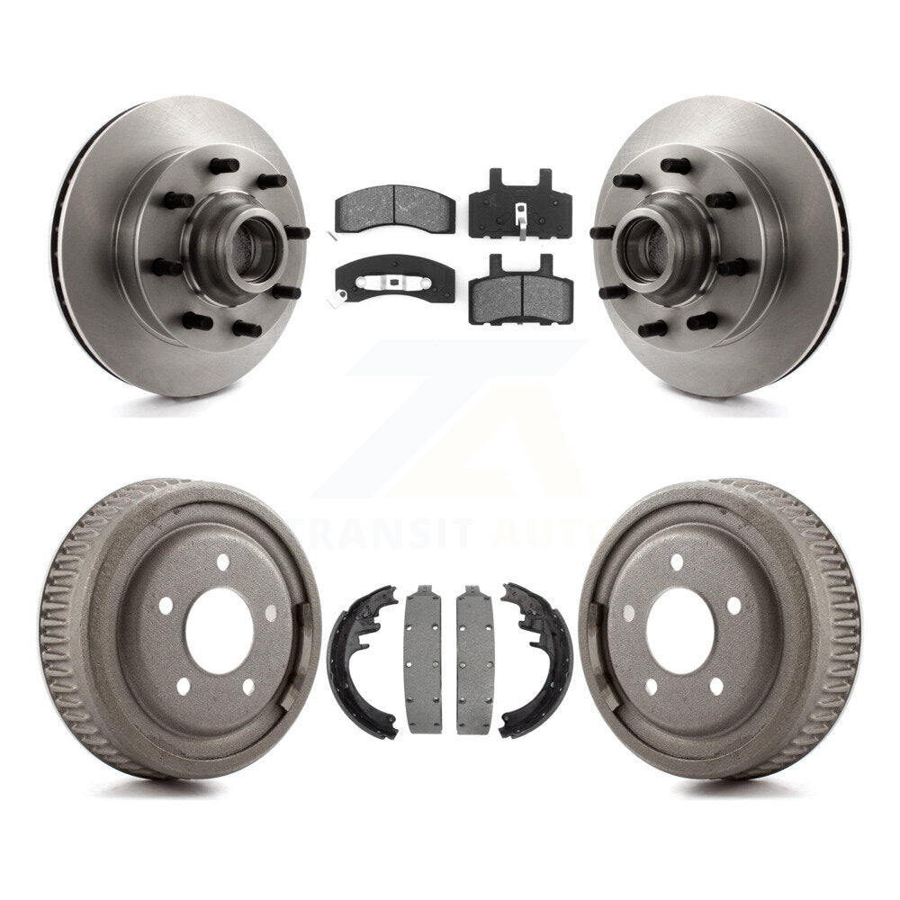 Kit de plaquettes et de tambour semi-métalliques, Rotor de frein avant et arrière, pour Chevrolet C1500 Suburba