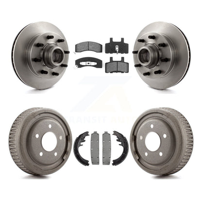 Kit de plaquettes et de tambour semi-métalliques, Rotor de frein avant et arrière, pour Chevrolet C1500 Suburba