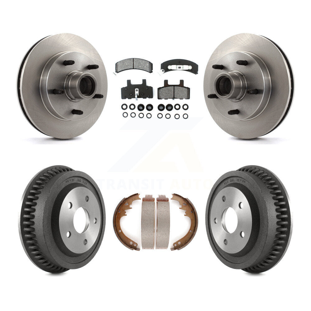 Kit de plaquettes et de tambour semi-métalliques, Rotor de frein avant et arrière, pour Dodge Ram 1500 RW 94-99