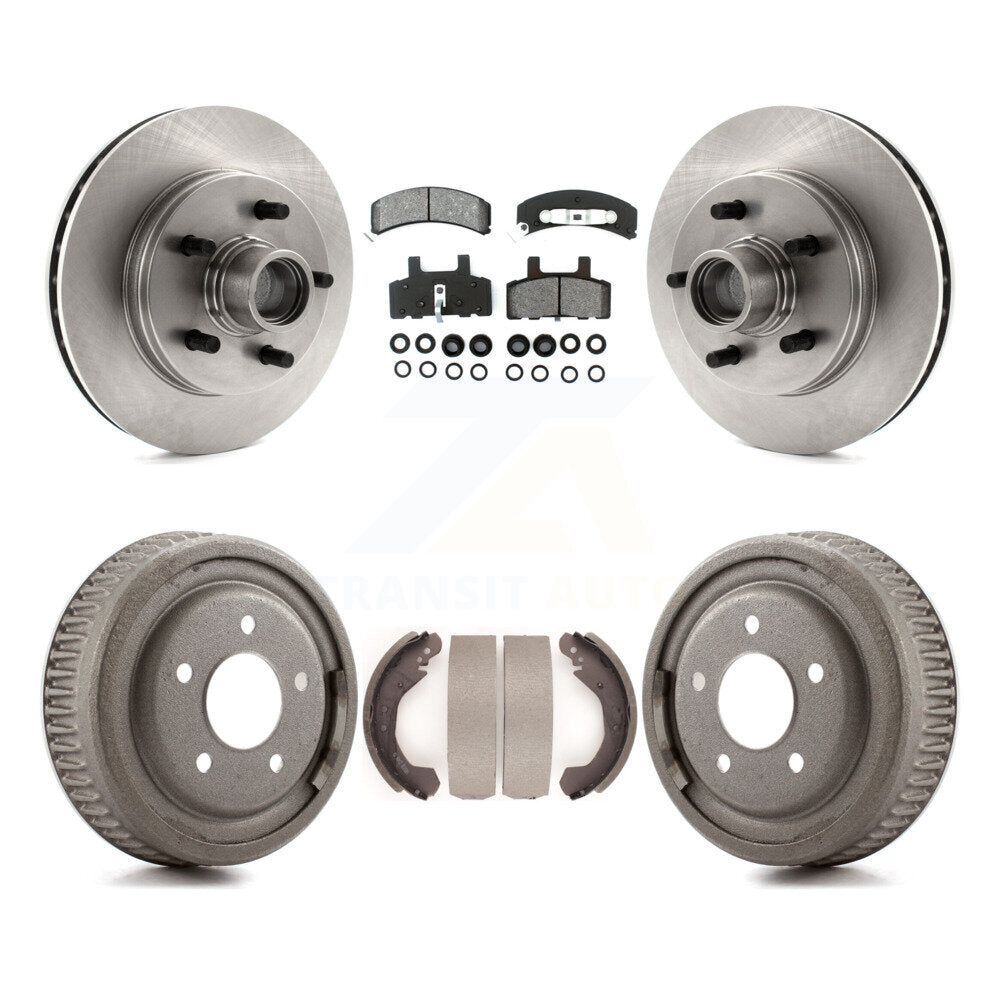 Rotor de frein à disque avant et arrière, Kit de plaquettes et de tambour semi-métalliques pour C1500 Chevrolet GM