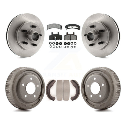 Rotor de frein à disque avant et arrière, Kit de plaquettes et de tambour semi-métalliques pour C1500 Chevrolet GM