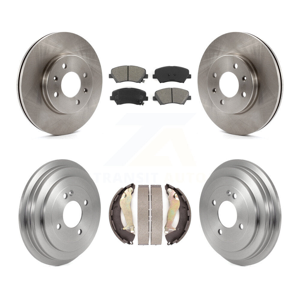 Kit de plaquettes et de tambour semi-métalliques pour Rotor de frein avant et arrière, pour Hyundai Accen 2012 – 2017