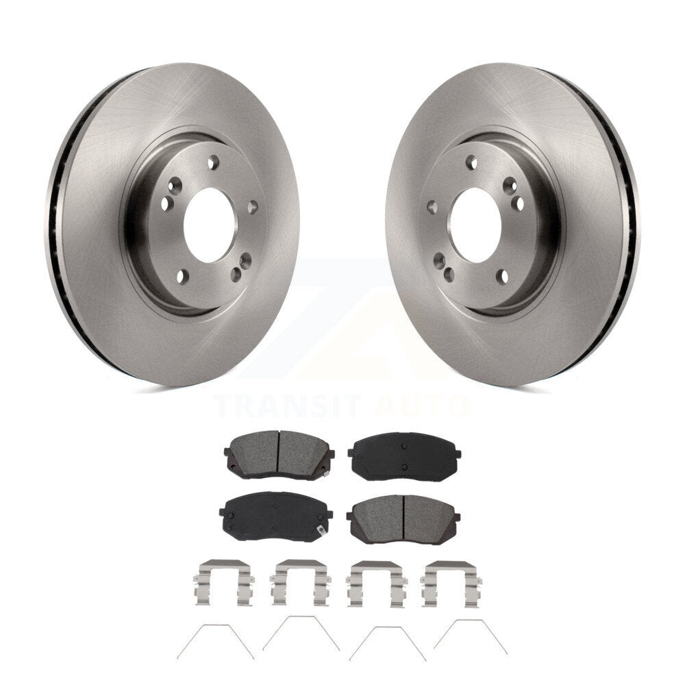 Kit de disques de frein à disque avant et plaquettes semi-métalliques pour Kia Soul EV 2017-2019