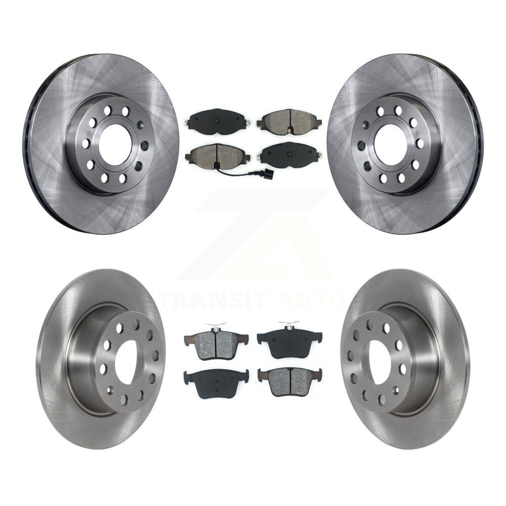 Rotors de frein à disque avant et arrière et Kit de plaquettes semi-métalliques pour Volkswagen Jetta Tao