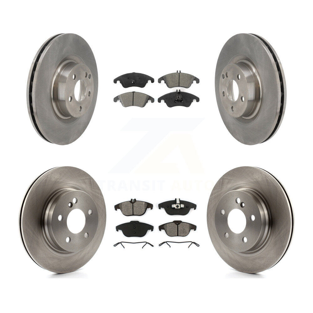 Kit de disques de frein à disque avant et arrière et plaquettes semi-métalliques pour Mercedes-Benz E550