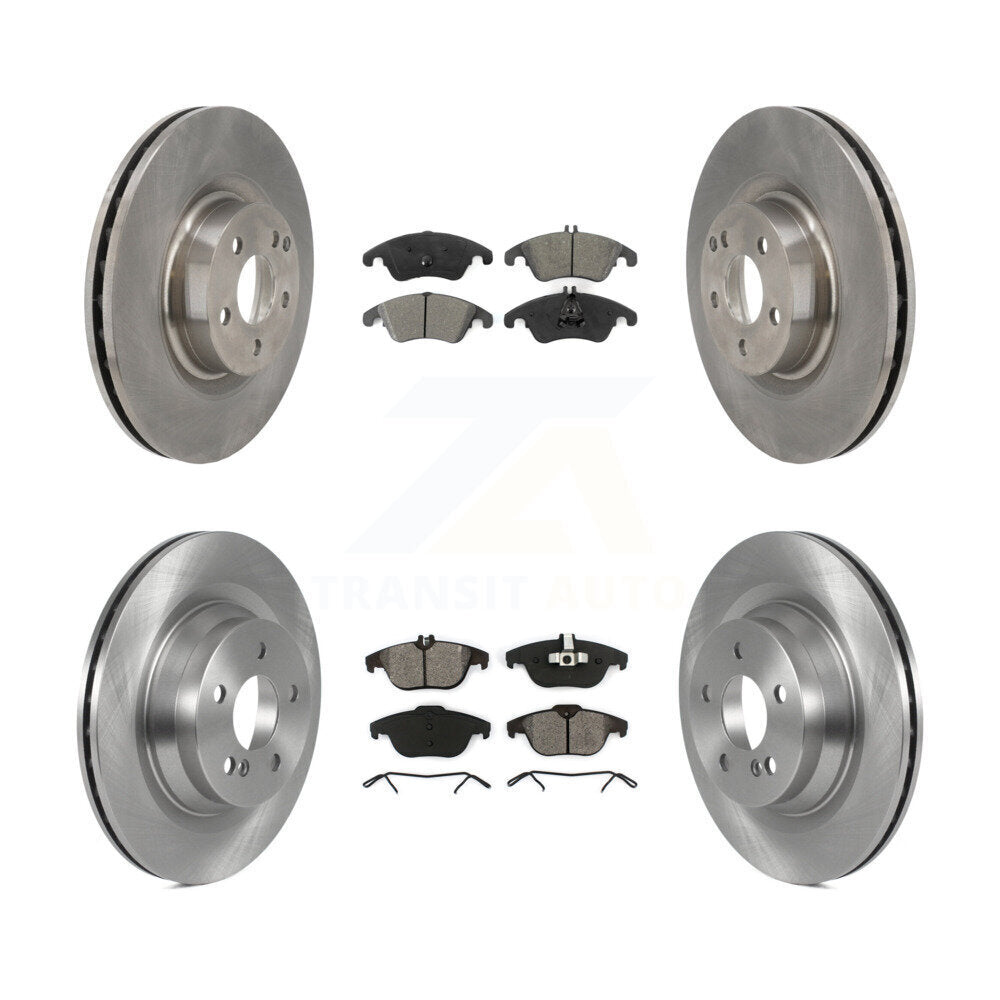 Kit de disques de frein à disque avant et arrière et plaquettes semi-métalliques pour Mercedes-Benz E550