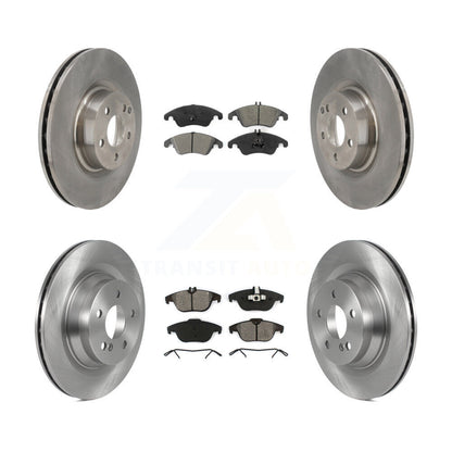 Kit de disques de frein à disque avant et arrière et plaquettes semi-métalliques pour Mercedes-Benz E550