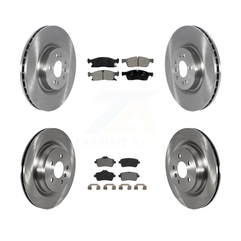 Kit de disques de frein à disque avant et arrière et plaquettes semi-métalliques pour Mercedes-Benz GLE40