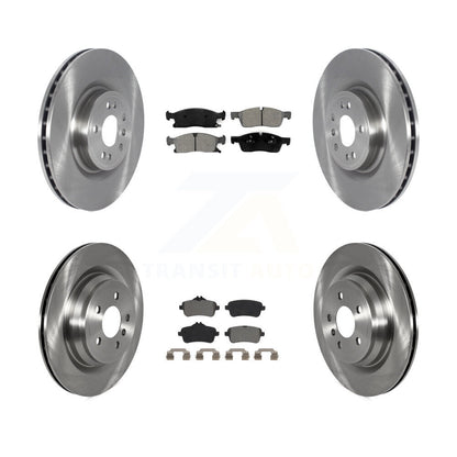 Kit de disques de frein à disque avant et arrière et plaquettes semi-métalliques pour Mercedes-Benz GLE40