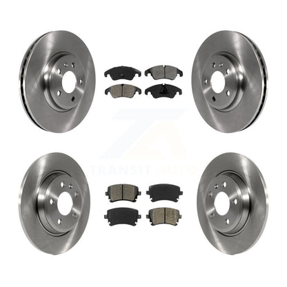 Kit de rotors de frein à disque avant et arrière et plaquettes semi-métalliques pour Audi A4 allroa 2013