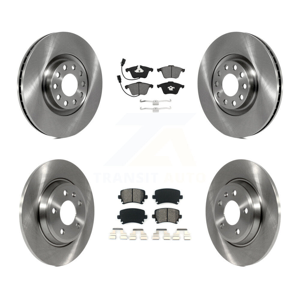 Kit de plaquettes de frein semi-métalliques pour disques de frein avant et arrière, pour Audi A4 Quattro convertible 09
