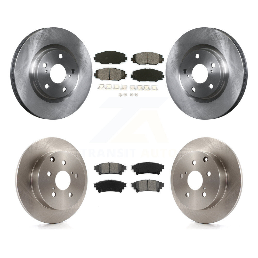 Kit de rotor de frein à disque avant et arrière et plaquettes semi-métalliques pour Toyota Mira 2016 – 2020