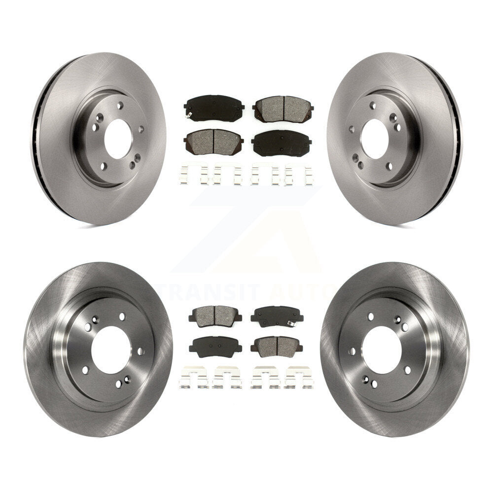 Kit de disques de frein à disque avant et arrière et plaquettes semi-métalliques pour Kia Soul EV