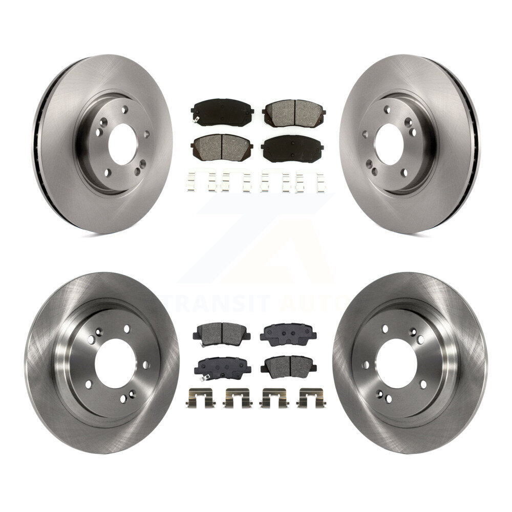 Kit de disques de frein à disque avant et arrière et plaquettes semi-métalliques pour Kia Soul EV