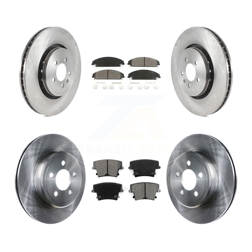 Kit de rotors de frein à disque avant et arrière et plaquettes semi-métalliques pour Dodge Charger