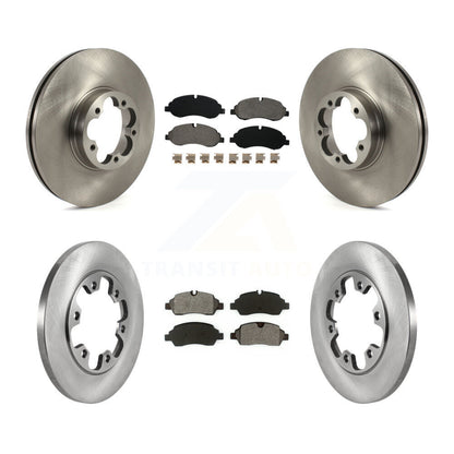 Kit de disques de frein à disque avant et arrière et plaquettes semi-métalliques pour Ford Transit-350 HD