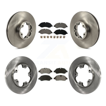 Kit de disques de frein à disque avant et arrière et plaquettes semi-métalliques pour Ford Transit-350 HD