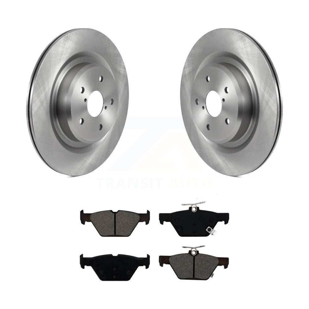 Kit de disques de frein à disque arrière et de plaquettes semi-métalliques pour Subaru Ascent 2019-2024