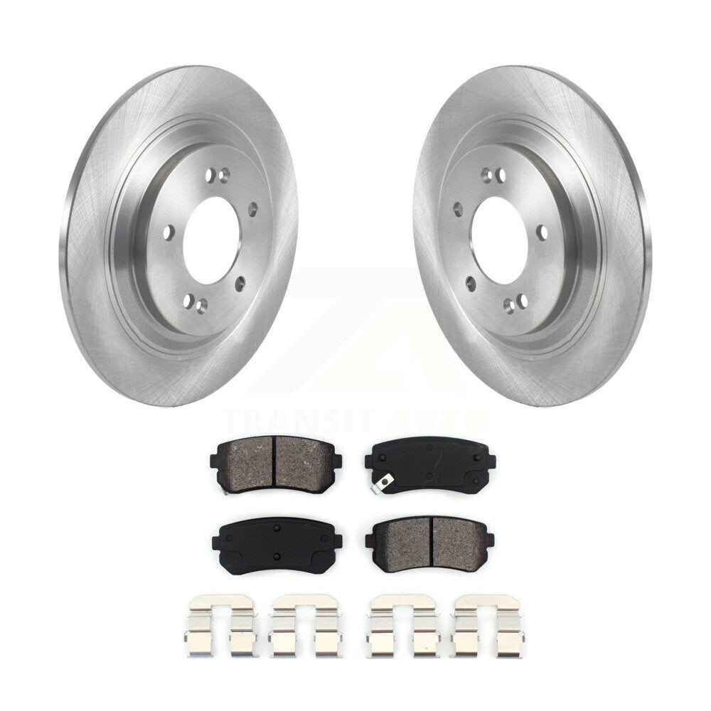 Kit de plaquettes semi-métalliques de rotor de frein arrière pour Kia Cadenza avec stationnement manuel