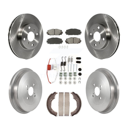 Kit de tambour à plaquettes semi-métalliques pour Rotor de frein avant et arrière (7 pièces) pour Toyota Prius C Scio