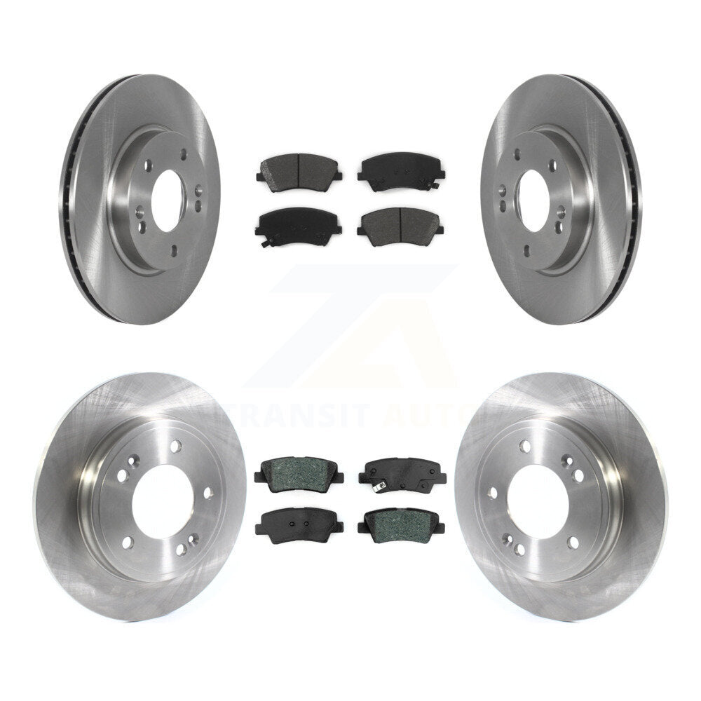 Kit de rotor de frein à disque avant et arrière et plaquettes semi-métalliques pour Hyundai Ioniq Kia Nir