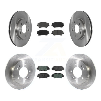 Kit de rotor de frein à disque avant et arrière et plaquettes semi-métalliques pour Hyundai Ioniq Kia Nir