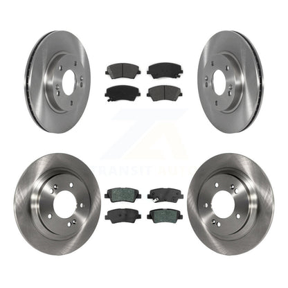 Kit de rotor de frein à disque avant et arrière et plaquettes semi-métalliques pour Hyundai Ioniq Kia Nir
