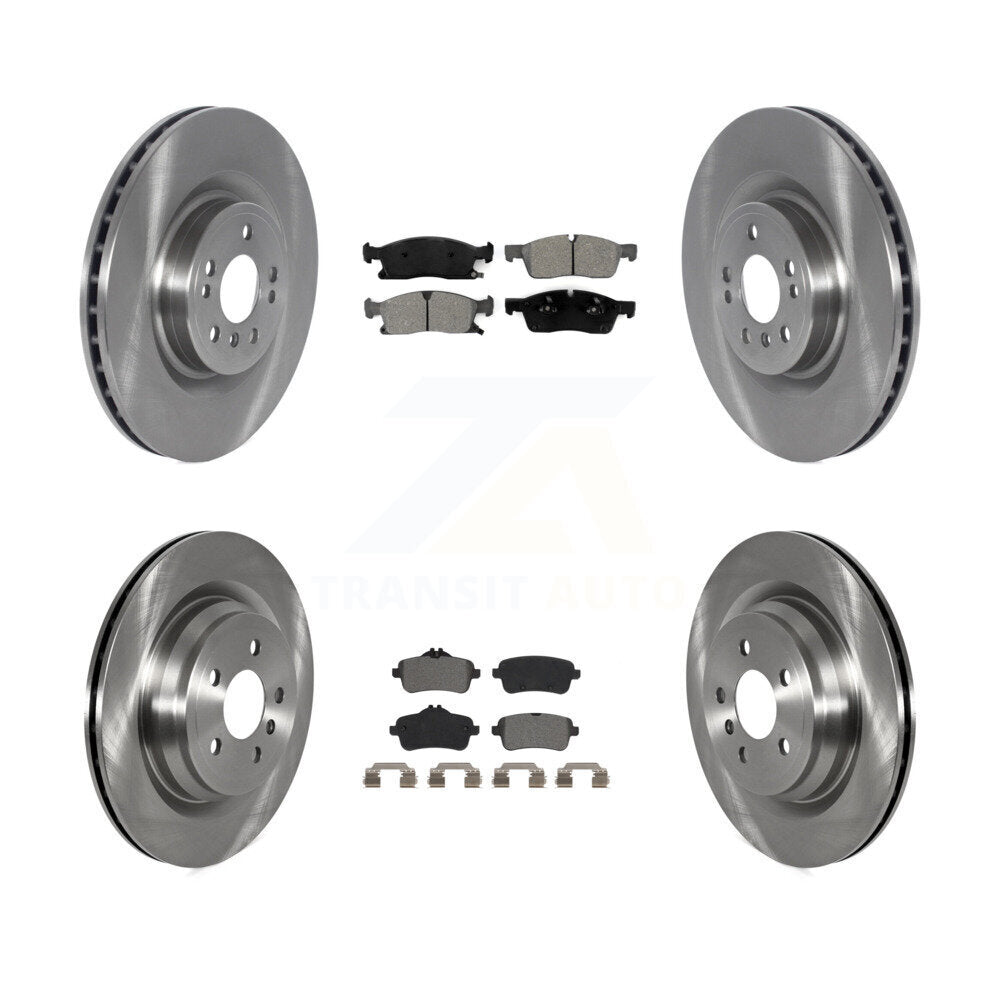 Kit de disques de frein à disque avant et arrière et plaquettes semi-métalliques pour Mercedes-Benz GLE40