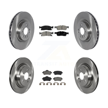 Kit de disques de frein à disque avant et arrière et plaquettes semi-métalliques pour Mercedes-Benz GLE40