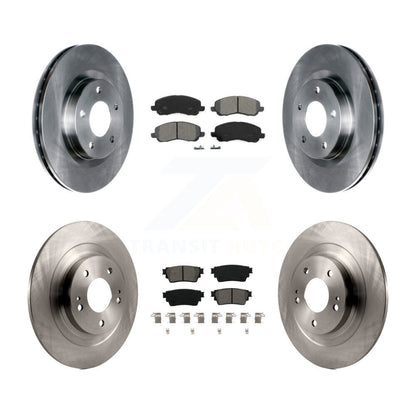 Kit de rotors de frein à disque avant et arrière et plaquettes semi-métalliques pour Mitsubishi Outlande