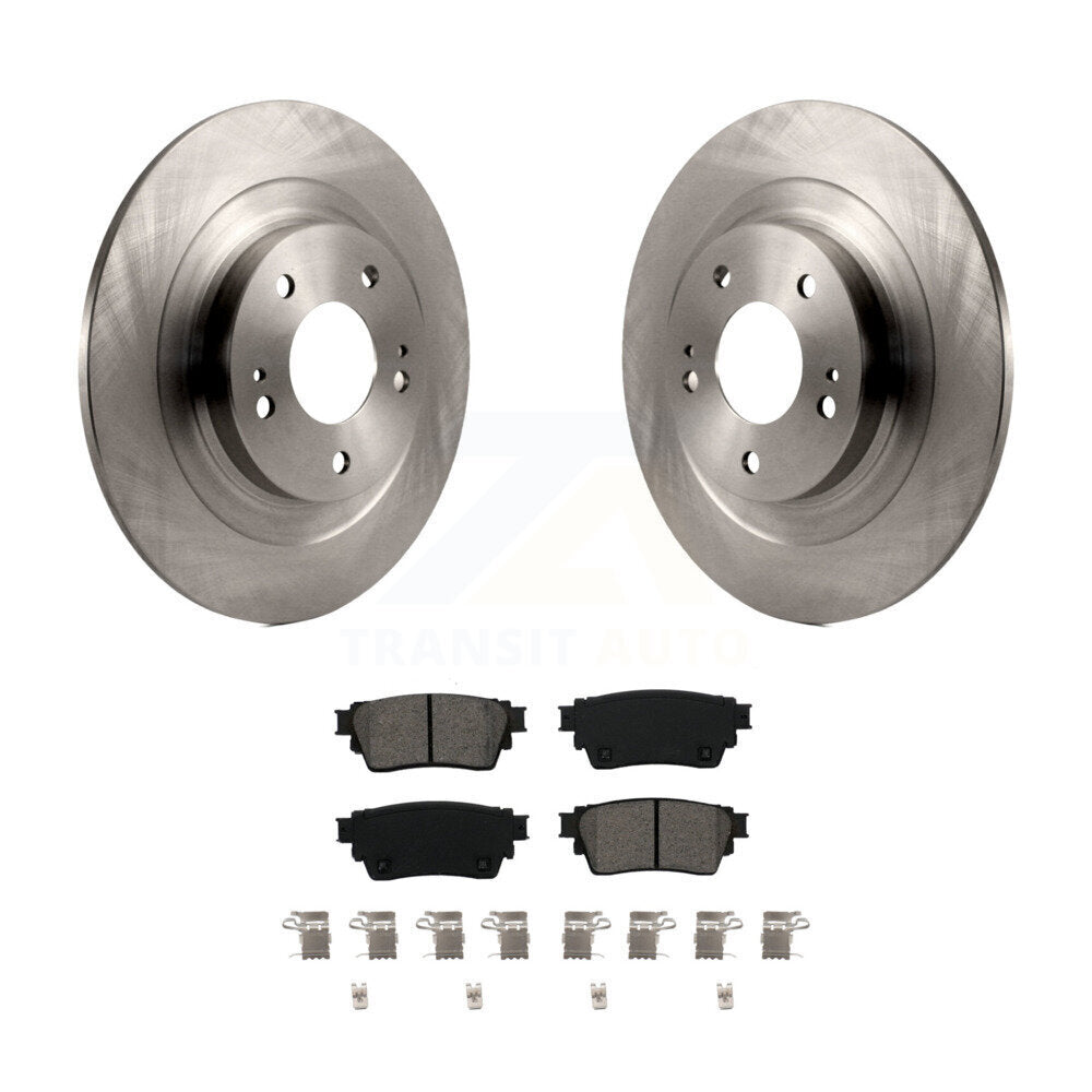 Rotors de frein arrière et Kit de plaquettes semi-métalliques pour Mitsubishi Outlander Eclipse Cros