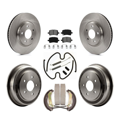 Kit de plaquettes et de tambour semi-métalliques, Rotor de frein avant et arrière (7 pièces) pour Chevrolet Malib