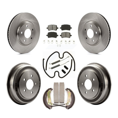 Kit de plaquettes et de tambour semi-métalliques, Rotor de frein avant et arrière (7 pièces) pour Chevrolet Malib