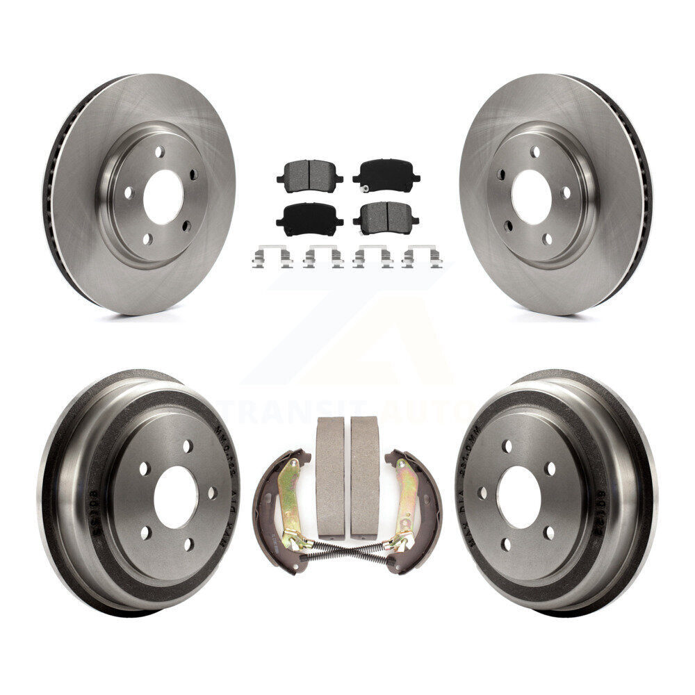 Rotors de frein à disque avant et arrière, Kit de tampons et de tambour semi-métalliques pour Chevrolet Malib
