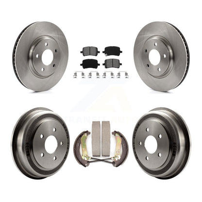 Rotors de frein à disque avant et arrière, Kit de tampons et de tambour semi-métalliques pour Chevrolet Malib