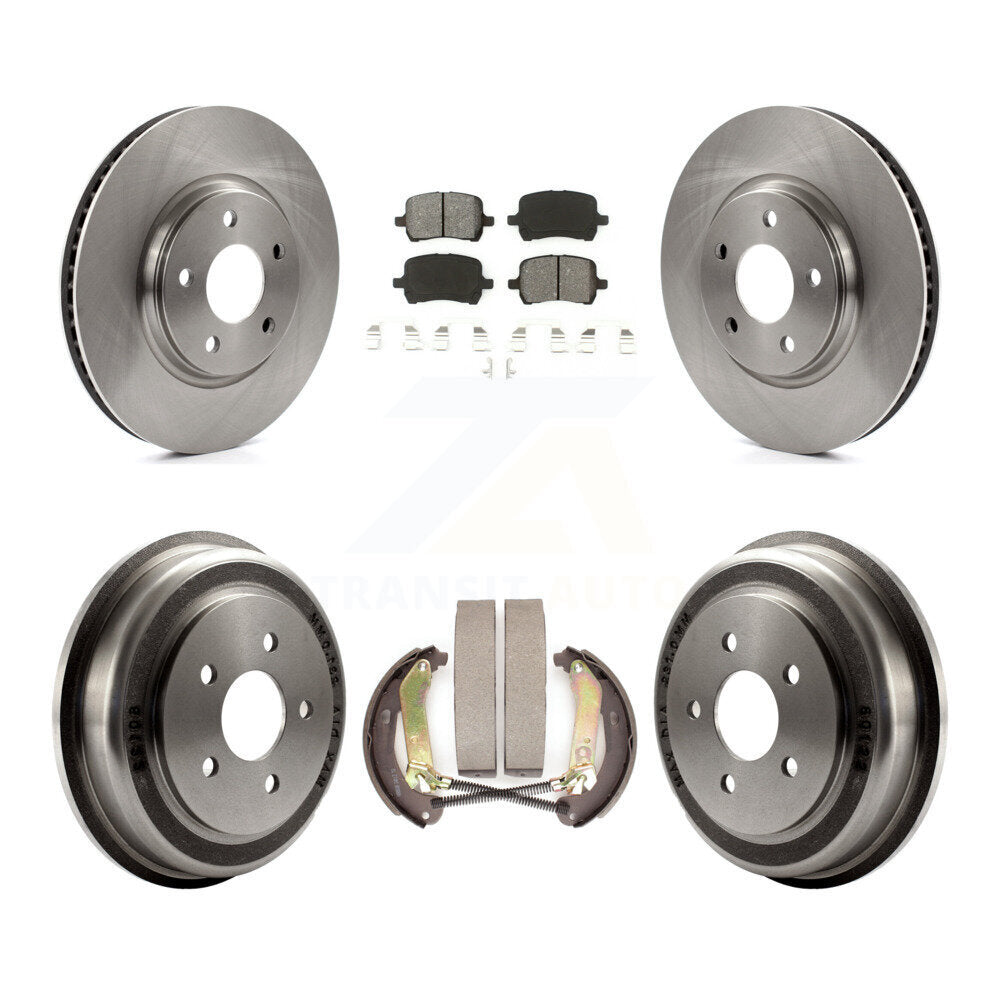 Rotors de frein à disque avant et arrière, Kit de tampons et de tambour semi-métalliques pour Chevrolet Malib