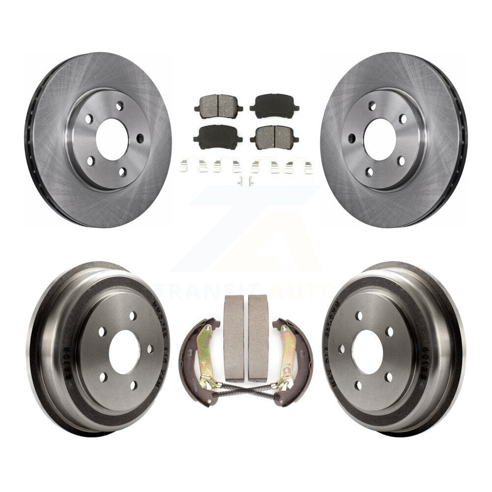 Rotors de frein à disque avant et arrière, Kit de tampons et de tambour semi-métalliques pour Chevrolet Malib