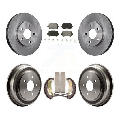 Rotors de frein à disque avant et arrière, Kit de tampons et de tambour semi-métalliques pour Chevrolet Malib