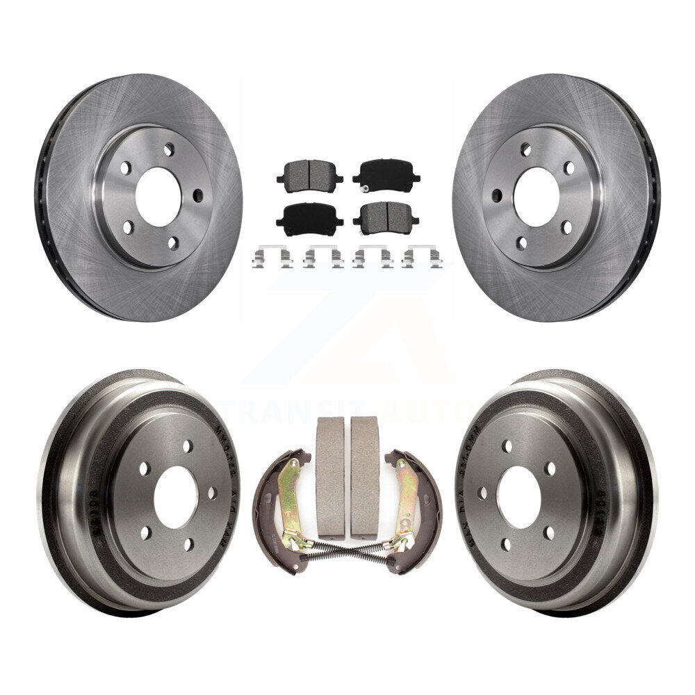 Rotors de frein à disque avant et arrière, Kit de tampons et de tambour semi-métalliques pour Chevrolet Malib