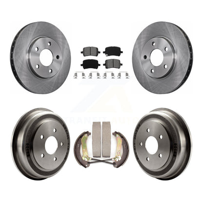 Rotors de frein à disque avant et arrière, Kit de tampons et de tambour semi-métalliques pour Chevrolet Malib